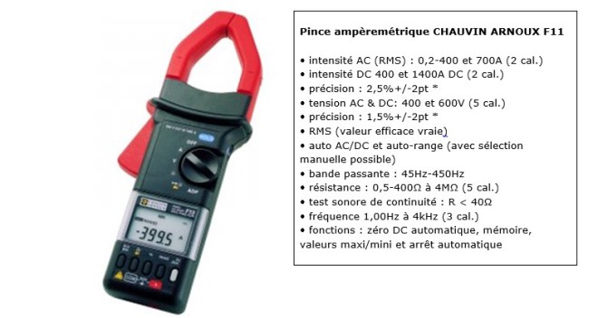 Pince amperométrique