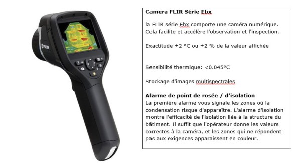 Caméra pour thermographie infrarouge